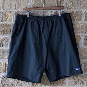 Patagonia Black Stretch Nylon Baggies Shorts Size XXL